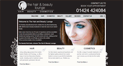 Desktop Screenshot of hairandbeautylounge.com